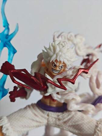 וואן פיס - ניקה [כובע קש / מחזיק את הרעם / מכה בקרקע] דמות אנימה PVC למתנת יום הולדת/חג ולקישוט רכב או חדר