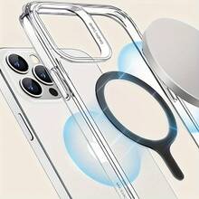 Giá đỡ điện thoại từ tính hợp kim MagneGrip Pro Series: Bộ miếng dán từ tính siêu mỏng đa năng, phù hợp với sạc không dây | Phụ kiện gắn từ tính mạnh mẽ cho bảng điều khiển ô tô, cửa gió điều hòa, nhà và văn phòng | Giá đỡ điện thoại vòng kim loại tương thích với iPhone 15 Pro Max/14/13, Galaxy S24 Ultra, Pixel 8, v.v. | Tấm kim loại tương thích MagSafe | Chân đế ổn định chống trượt, thiết kế siêu mỏng, không làm phồng ốp lưng điện thoại | Quà tặng mùa xuân - Nhiều màu - Xem 5