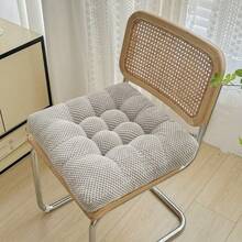 1 PIEZA Cojín de asiento de silla de felpa gruesa - Relleno de poliéster lavable a máquina y cubierta duradera para todas las estaciones - Cojines multiusos y resistentes a las manchas para sillas de comedor para decoración del hogar y la oficina
