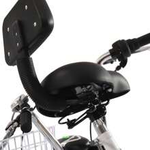 YUNRUX Foldable Tricycle For Adults 24 Inch 7 Speed 3 Wheel Bicycle With Basket City Bike Tricycle Weight Capacity Of 140KG Adjustable, White