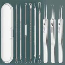 4/8/11pcs/Set Of Acne Blackhead Needles, Black Spot Acne Remover, Skincare For Women, Beauty Acne Care, Pore Cleaning Needle Hook,Blackhead Remover,Beauty,Skin Care Products,Spa,Self Care,Skin Care Tools,Face Care,Esthetician Supplies,Skin,Face Wash,Facial - Silver - View 7
