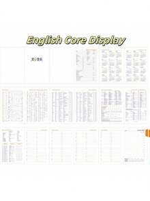 2026 Planner, 365 Days Daily Agenda Notebook, 1pc - 200 Sheets/400 Pages A5, Time Management Journal In English, Spanish, Portuguese