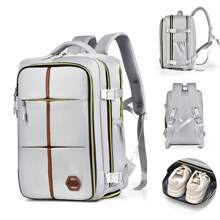 Cabin Flight Bag Backpack 42*28*21cm Travel Rucksack Overnight Carry On Luggage - Grey - View 1
