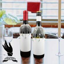 1pc Elegant Crystal Wine Bottle Hanging Decor, Wine Bottle Cap With Tassel, Wedding Engagement Tabletop Decoration, Metallic Luster Desk Decor With Teardrop & Bead Accents, Suitable For Christmas, Valentine's Day, Thanksgiving, New Year - Perfect For Home, Restaurant & Party Decoration - Luxury Gift Idea, Wine Decor, Celebration Accessory - Multicolor - View 9