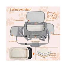 Haustiertasche, tragbare Katzentasche, Reisetasche, tragbare Haustiertasche, atmungsaktive Katze, Outdoor, Reisen, Auto, kleine Hundetasche, geeignet für kleine und mittelgroße Hunde und Katzen