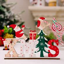Christmas Wooden Of Table Desk Top -Christmas Desktop Decorations Sign Designed With Santa Claus ,XMAX Car,Christmas Festival Party Decoration For For Xmas Home, Christmas Home Decorations For Home Office Party Indoor Outdoor Decor, For Holiday Decor Home Party Supplies,Christmas Decorations ,Room Decor,Christmas