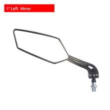 Espejos retrovisores universales de 8 MM/10 mm para motocicleta, perfectos para scooter eléctrico, ebike, motocicleta y bicicleta de montaña, ajustables y rotables 360°