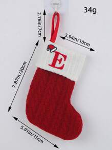 2 PCS Knit Monogram Stockings, Stockings Small Xmas English Letters Hanging Stockings Socks Double Sided Fireplace Hanging Stockings For Party Decoration New Year Party Gift Favors Supplies,Personalized Initial Stocking, Family Holiday Xmas Party Decor Birthday,Christmas, Decor 2025 Home Decor Christmas Decorations Room Decor Winter