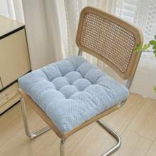 1 PIEZA Cojín de asiento de silla de felpa gruesa - Relleno de poliéster lavable a máquina y cubierta duradera para todas las estaciones - Cojines multiusos y resistentes a las manchas para sillas de comedor para decoración del hogar y la oficina