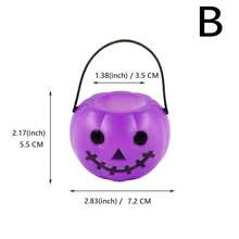 1pc/5pcs Halloween Decoration Props, Trick Or Treat Candy Bucket, Colorful Pumpkin & Skull Shaped Containers For Halloween Party Favors - Multicolor - View 6