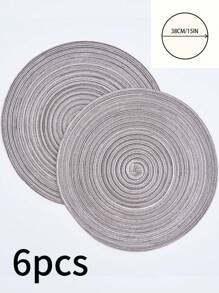 1/4/6/12 件波西米亚圆形编织餐垫，家庭厨房用品，餐桌垫，用于放置杯子、碗、盘子，适用于咖啡桌、办公桌、日常使用、节日、派对、婚礼、晚宴、家居和宿舍装饰