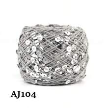 1pc 50g Sequin Thread, Wiring Bead, Fancy Yarn, DIY Bead Yarn, Handmade Size, Color Patch, Size Sequin - Multicolor - View 26