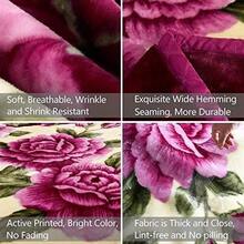 Winterliche Thermohülle - Gedrucktes Muster - Lila Blume - Übersicht 4