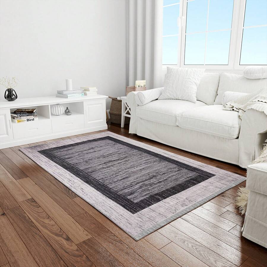 Alfombra grande para sala de estar con patrones tradicionales, lavable, alfombras de área modernas para dormitorio y sala de estar - Blanco - Ver 1