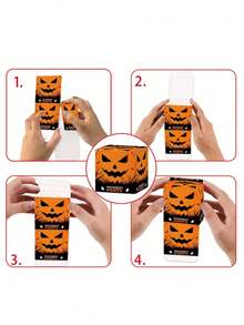 12-Piece Halloween Paper Packaging Gift Box - Three-Dimensional Packaging, Perfect For Wedding Gifts, Graduation Ceremonies, Personal Anniversaries And Holiday Celebrations, Unique Chocolate Candy Packaging Bags, Suitable For Halloween And Christmas Party Decoration Gift Bags, Suitable For Birthdays, Party Decorations, Event Gifts, Reusable, Multi-Color Party Gift Box Set