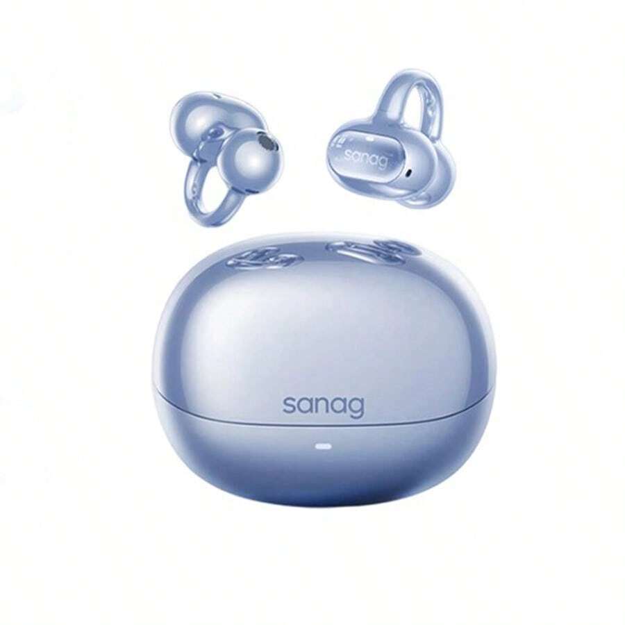 sanag S8S骨傳導長續航耳機 持久播放 輕量化設計人體工學耳掛設計 商務差旅/運動場景全覆蓋 冰泉藍