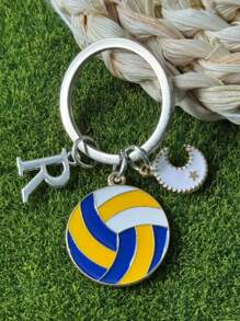 个性化排球钥匙扣礼品，送给段街运动员的礼物，感恩节和圣诞节礼物 - 黃色 - 查看 125