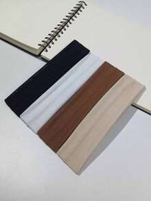 4pcs Solid Color Headbands Suitable For Daily Exercise Casual Hair Band Turban Headband Sweatband, School Stuff, College