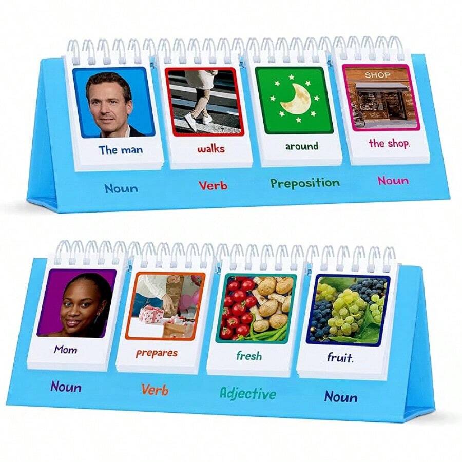 Sentence Flip Charts, 80 Double Sided Cards 40 Sentences, Learn Parts ...