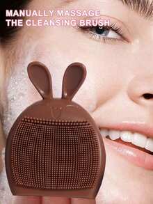 19pcs Makeup Tool Set Includes Makeup Bag, DIY Ice Compress Tool, Rabbit-Shaped Face Brush, Makeup Brush Wash Bowl, Triangle Powder Puff, Cushion Powder Puff, Finger Powder Puff, Makeup Remover Powder Puff, Makeup Applicator Suitable For Powder, Liquid, Face Makeup Tools Specially For Contour, Eye And Eye Corner Areas - Brown - View 11