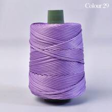 1件6mm超粗轻质冰麻线粗空心冰丝线手工编织钩花夏季清凉帽帽袋靠垫夏季专用线 - 彩色 - 查看 25