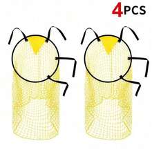 4Pcs Football Target Net Soccer Target Goal Netting Soccer Top Bins Goal Target Mesh Bag 45x60cm - Yellow - View 10