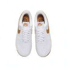 Nike Air Force 1 女款運動鞋 多功能耐穿 防滑健身訓練鞋 黑色 DC9486-103-Import - 白色/亞麻色 - 查看 5