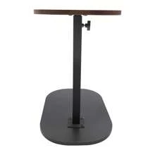 YUNRUX Mesa lateral Mesa de centro em formato C Mesa para laptop Mesa para sofá Mesa de centro