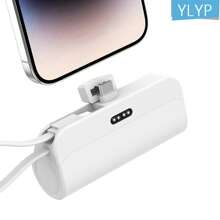 Caricabatterie portatile mini di tipo C per iPhone, power bank ultra compatto da 5000mAh per viaggi, batteria ricaricabile senza fili per telefono, compatibile con iPhone 16 15 Plus ProMax Android Galaxy