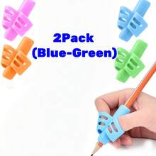 مسك القلم لتصحيح قبضة الكتابة، قابل للتدريب على تصحيح الوضعية، أداة مساعدة للكتابة للاحتياجات الخاصة، لاستخدامها في المكتب والمدرسة والرسم والطلاب والأقلام والقرطاسية ولوازم المكتب وتصحيح قبضة الأطفال على الكتابة، أداة مساعدة للكتابة للأطفال ذوي الاحتياجات الخاصة، مكتب - متعدد الألوان - مشاهدة 21