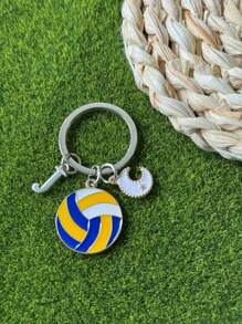 个性化排球钥匙扣礼品，送给段街运动员的礼物，感恩节和圣诞节礼物 - 黃色 - 查看 78