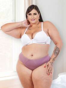 Kit 5 Plus Size Panties Rebeca Tighten Culotte Lingerie High Waist Reduces Measurements