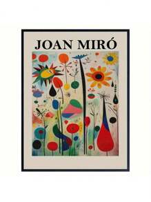 无框幽灵和南瓜万圣节艺术印刷品 - 复古鬼屋墙壁装饰，适合秋季和哥特式美学，适用于厨房浴室客厅复活节圣诞节万圣节生日派对装饰