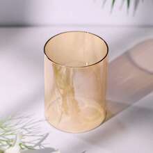 1 件/1 套豪华金属烛台/烛台，带挡风玻璃的防风烛台，北欧复古风格浪漫餐桌装饰象牙色香薰蜡烛，烛光晚餐道具，咖啡桌客厅餐桌装饰，树形蜡烛装饰烛台，户外花园装饰，办公桌面装饰，