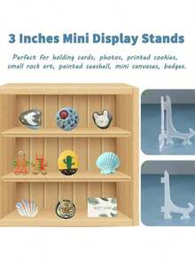 1/10pcs Plastic Photo Frame Stand Art Plate Display Stand Place Card Holder Display Easels At Weddings, Birthday Party - Multicolor - View 6