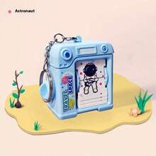 1pc 2025 New Flip Animation Toy, Dancing Wiggle Flip Book Cartoon Animation Keychain Backpack Pendant, Birthday Gift, Christmas Gift, Halloween Gift, Perfect Gift