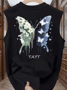 Women's Casual Summer Tank Top, 100% Cotton, Sleeveless, Round Neck, Maximum Comfort - 黑色 - 查看 2