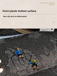 Cirelle 圣诞节圆形地毯大气风格客厅卧室布置装饰地垫圣诞树垫底座脚垫，防滑易打理，铃儿响叮当圣诞夜，房间装饰 - 彩色 - 查看 10