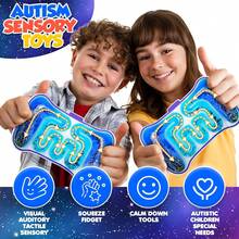 Squishy Sensory Toys For Kids - Fidget Sensory Toys For Autism Special Needs, Squeeze Toys With Filled Goo Glitter For Calming Down Classroom - Prizes For Kids Classroom - 柔軟感官玩具 - 查看 5