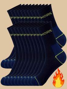 5 双男士吸湿排汗防臭中筒袜，低帮踝袜，适合工作，四季皆宜 - 彩色 - 查看 2