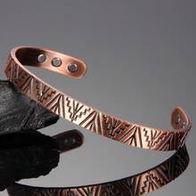 Copper Bracelet For Men Women, Magnetic Bracelets For Men With 3500 Gauss Magnets, Copper Jewelry Adjustable Cuff Bangle For Christmas Gift