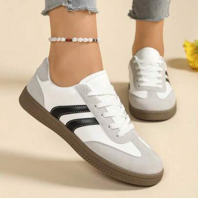 أحذية نسائية كاجوال سهلة الارتداء، مع نعل مطاطي مانع للانزلاق