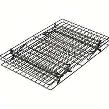 1/3 Tier Cooling Rack, Suitable For Cookies, Cakes, Etc. - Quickly Cools Multiple Batches Of Cookies, Cake Layers Or Pastries, Black