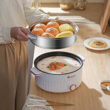 RAF 1,5 l/3 l Cuiseur à riz électrique portable multifonction, cocotte-minute à double couche, batterie de cuisine antiadhésive mini pour appareils électroménagers de cuisine à la maison - Prise de type UE E (220-240 V) - Voir 4