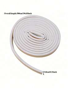 1 Roll 5.0meter Self-Adhesive Weatherproof Door & Window Seal Strip - Durable Plastic Insulation For Collision Prevention, Draft Protection & Energy Efficiency - Multi-Color Options (White, Yellow, Brown, Grey, Black), Simple Sealing Tape | Easyinstall Sealing, Sealant High Quality Room Decor Home Decor Wall Decor Wall Stickers Stickers Living Room Decor Personalised Stickers