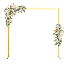 2 X 2 M Wedding Arch Stand With Base, Wedding Decoration Arch, Yellow Arch, Suitable For Weddings, Parties And Event Decorations. - Yellow - View 2