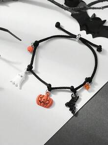 1 pieza Pulsera de cuerda trenzada con dije de caballito de mar, candado con forma de corazón, tortuga marina y piedra, adecuada para mujeres en vacaciones de playa, fiesta, regalo para amigos y familia. Nota: Ligera variación de color debido al proceso de teñido. - Tortuga caballito de mar - Ver 13