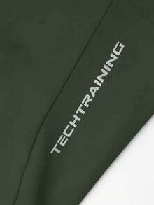 Bộ 3 quần short thể thao chạy bộ ngoài trời màu trơn thoáng khí thoải mái làm mát cho bé trai, mùa hè - xanh quân đội - Xem 5