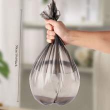 100pcs Disposable Trash Bags, Hotel Garbage Bags, Kitchen Plastic Bags, Multi-Purpose, Polyethylene, Disposable, Suitable For Living Room, Dining Room, Bedroom, Bathroom, Kitchen Storage, Office, Yard, Dorm, Trash Can, Food Waste Bags