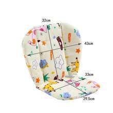 Baby Kids Highchair Cushion Pad Mat Booster Seats Cushion Pad Mat Feeding Chair Cushion Pad Stroller Cushion Mat Cotton Fabric Baby Stroller Seat Soft Cushion Kids Pushchair Car Cart High Chair Seat Trolley Soft Baby Stroller Cushion Pad Accessories